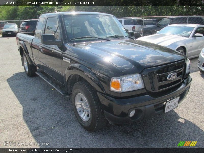 Black / Medium Dark Flint 2010 Ford Ranger XLT SuperCab