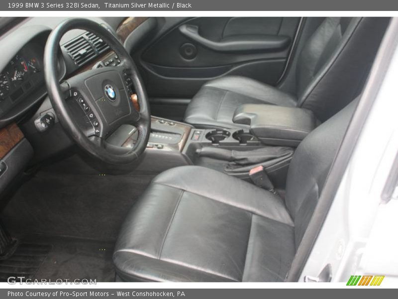 Titanium Silver Metallic / Black 1999 BMW 3 Series 328i Sedan