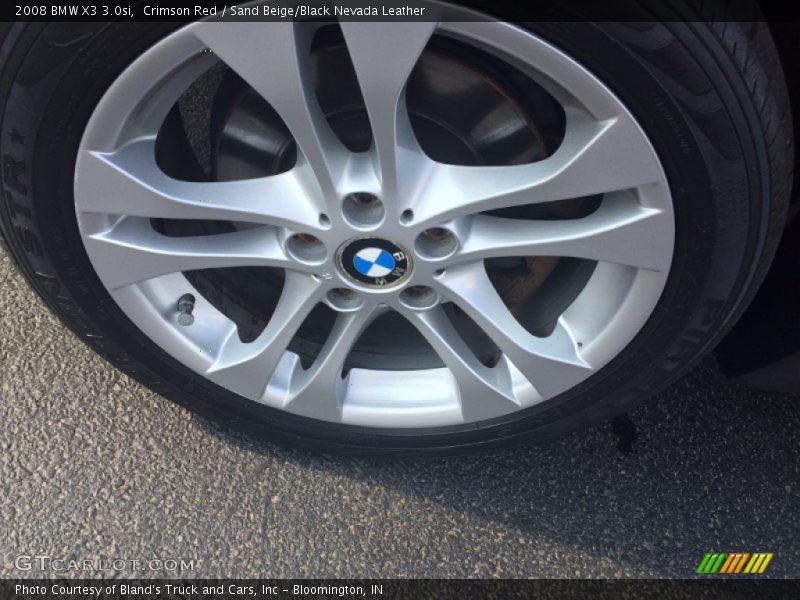 Crimson Red / Sand Beige/Black Nevada Leather 2008 BMW X3 3.0si