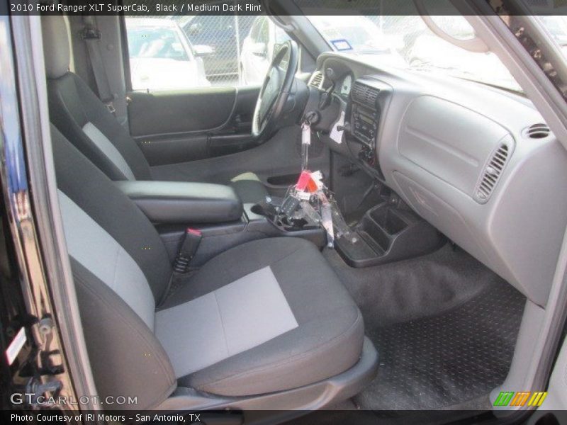 Black / Medium Dark Flint 2010 Ford Ranger XLT SuperCab