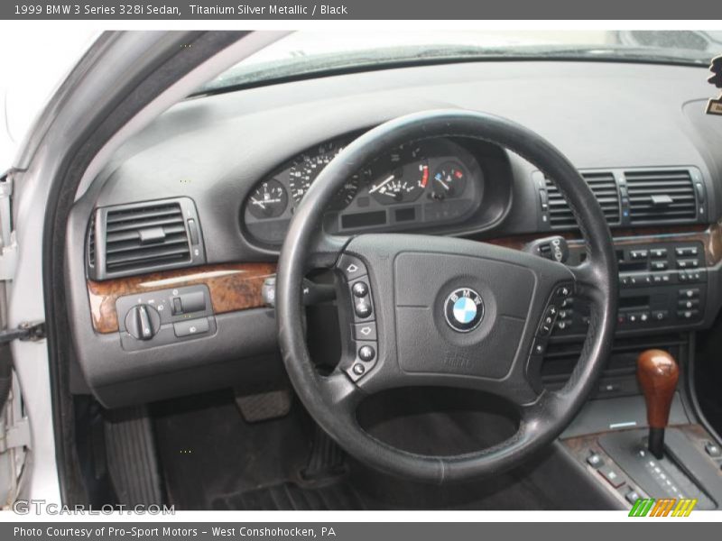 Titanium Silver Metallic / Black 1999 BMW 3 Series 328i Sedan