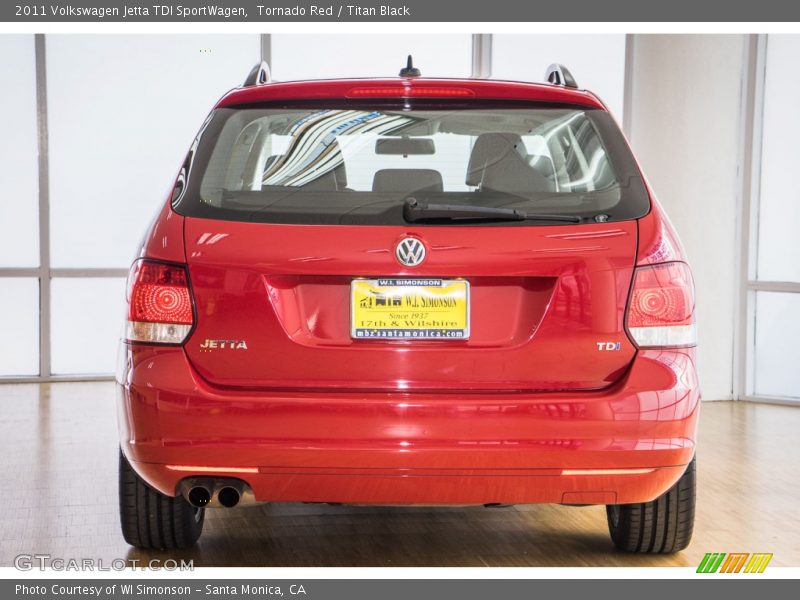 Tornado Red / Titan Black 2011 Volkswagen Jetta TDI SportWagen