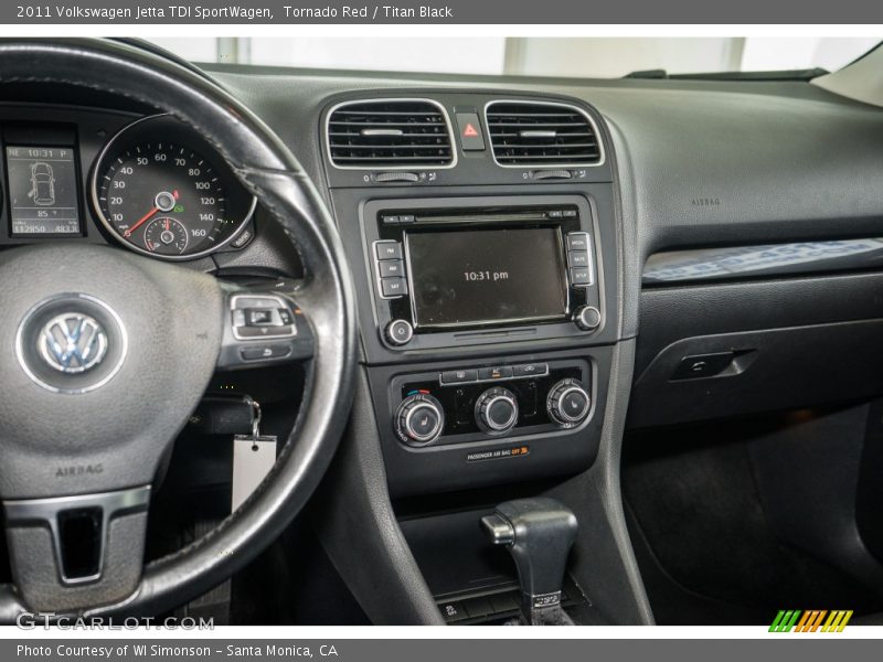 Tornado Red / Titan Black 2011 Volkswagen Jetta TDI SportWagen