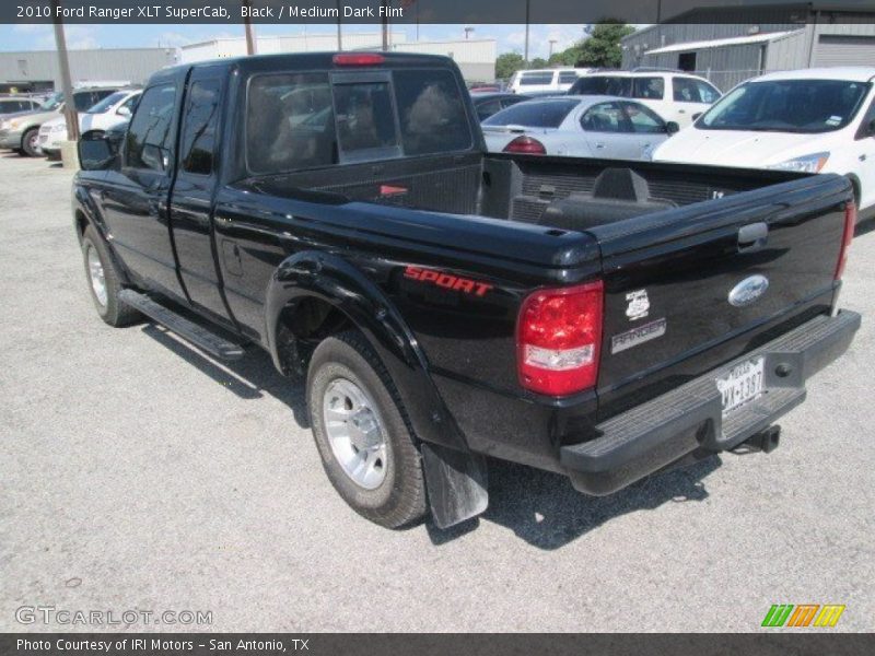 Black / Medium Dark Flint 2010 Ford Ranger XLT SuperCab