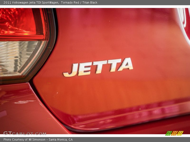 Tornado Red / Titan Black 2011 Volkswagen Jetta TDI SportWagen