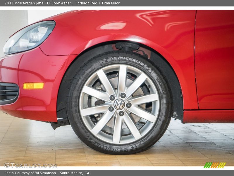 Tornado Red / Titan Black 2011 Volkswagen Jetta TDI SportWagen