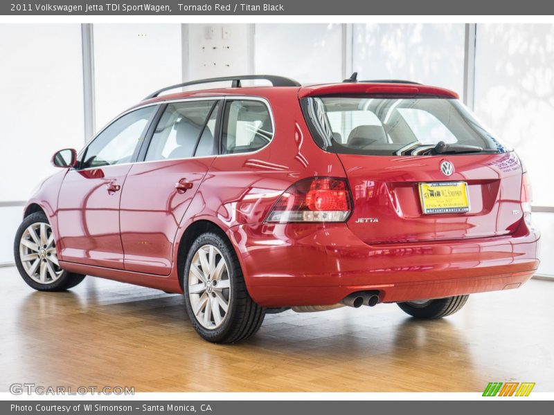 Tornado Red / Titan Black 2011 Volkswagen Jetta TDI SportWagen