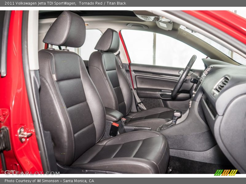 Tornado Red / Titan Black 2011 Volkswagen Jetta TDI SportWagen