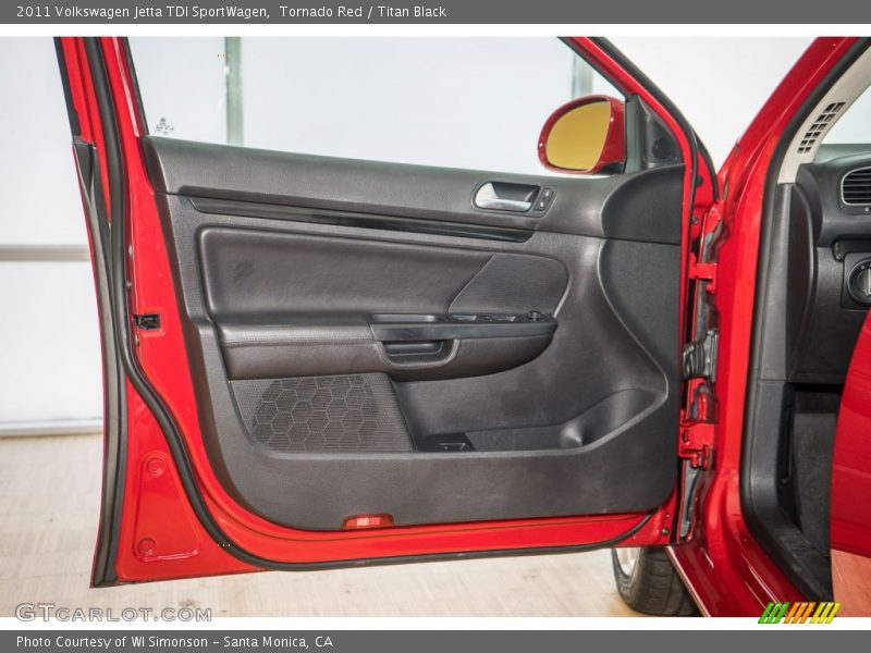Tornado Red / Titan Black 2011 Volkswagen Jetta TDI SportWagen