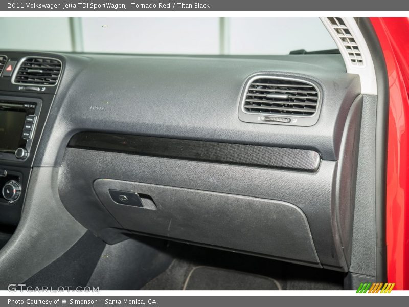 Tornado Red / Titan Black 2011 Volkswagen Jetta TDI SportWagen
