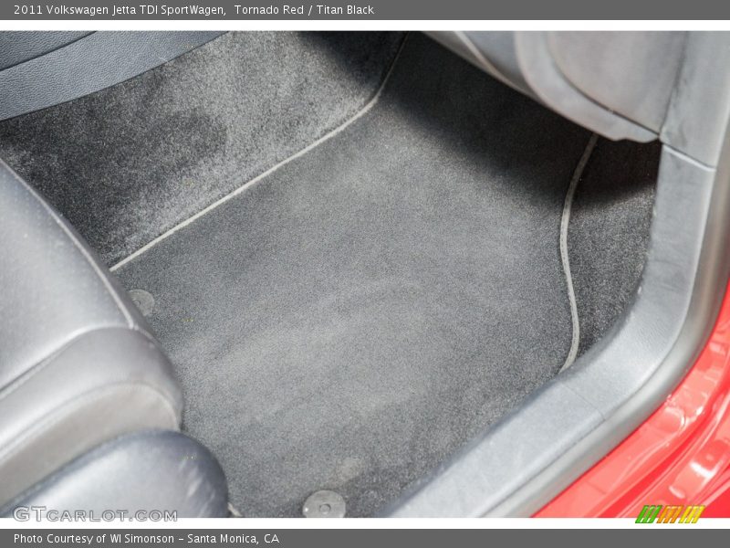 Tornado Red / Titan Black 2011 Volkswagen Jetta TDI SportWagen
