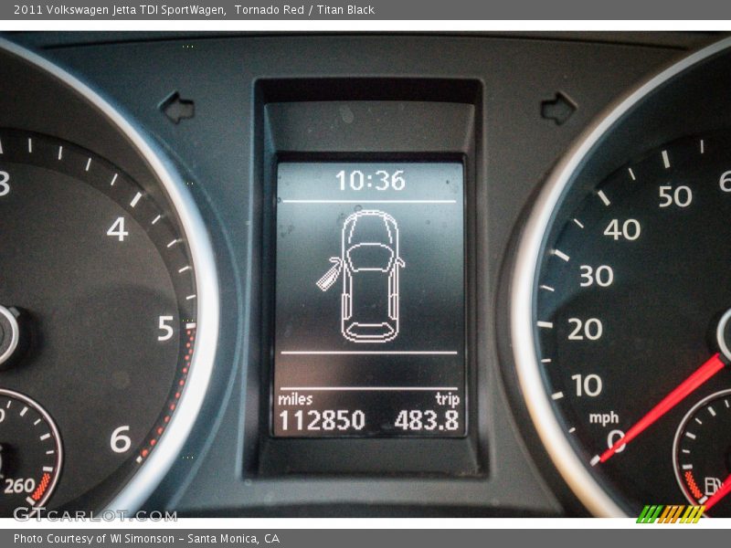 Tornado Red / Titan Black 2011 Volkswagen Jetta TDI SportWagen