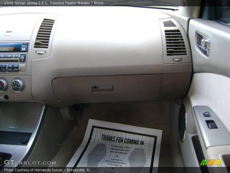 Polished Pewter Metallic / Blond 2006 Nissan Altima 2.5 S