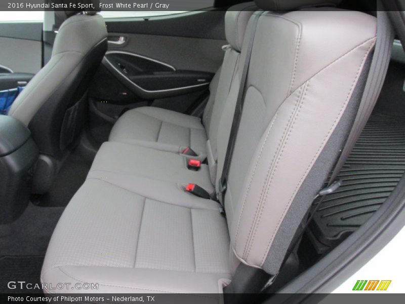 Frost White Pearl / Gray 2016 Hyundai Santa Fe Sport