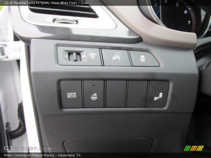 Frost White Pearl / Gray 2016 Hyundai Santa Fe Sport