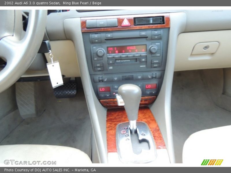 Ming Blue Pearl / Beige 2002 Audi A6 3.0 quattro Sedan