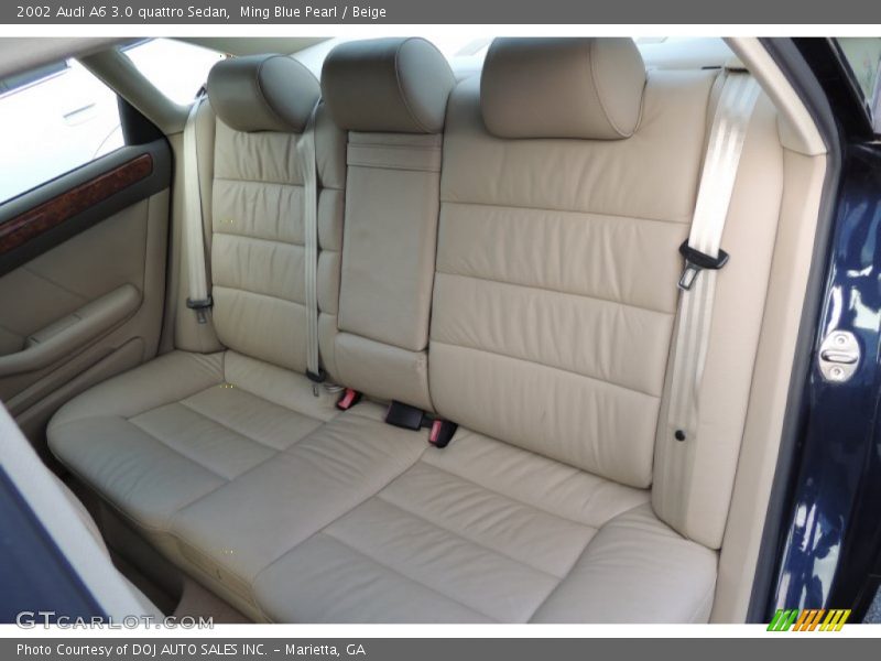 Ming Blue Pearl / Beige 2002 Audi A6 3.0 quattro Sedan