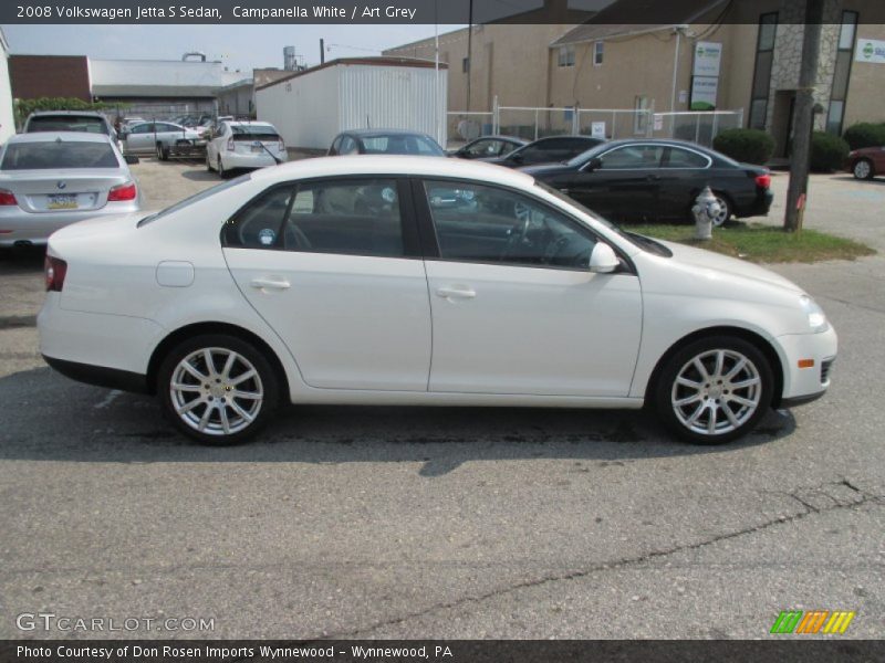 Campanella White / Art Grey 2008 Volkswagen Jetta S Sedan