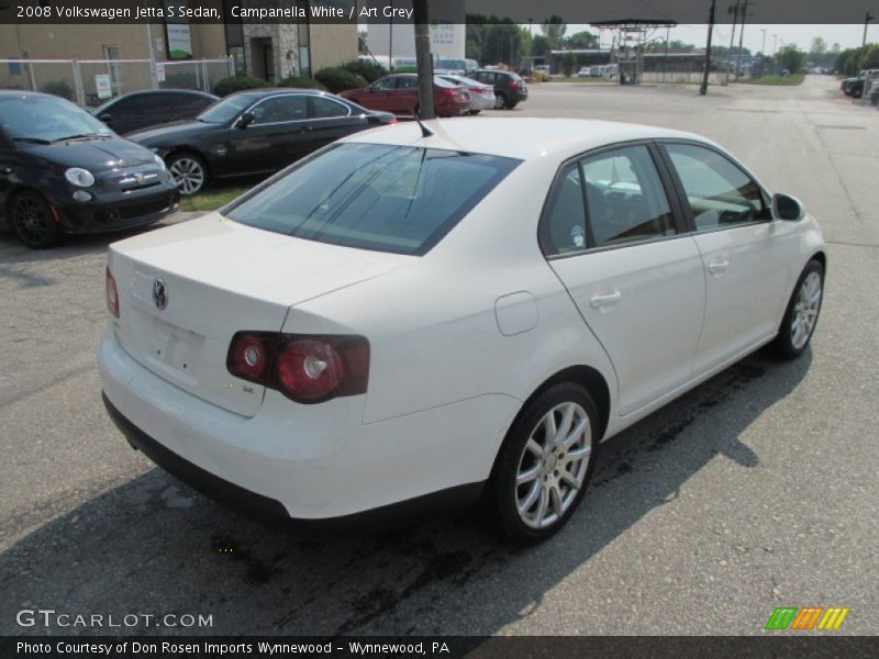 Campanella White / Art Grey 2008 Volkswagen Jetta S Sedan