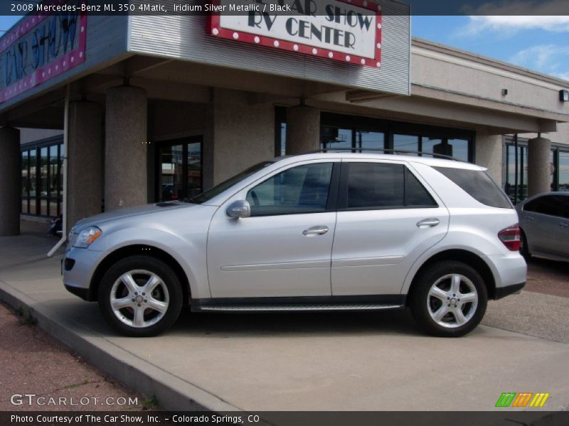 Iridium Silver Metallic / Black 2008 Mercedes-Benz ML 350 4Matic