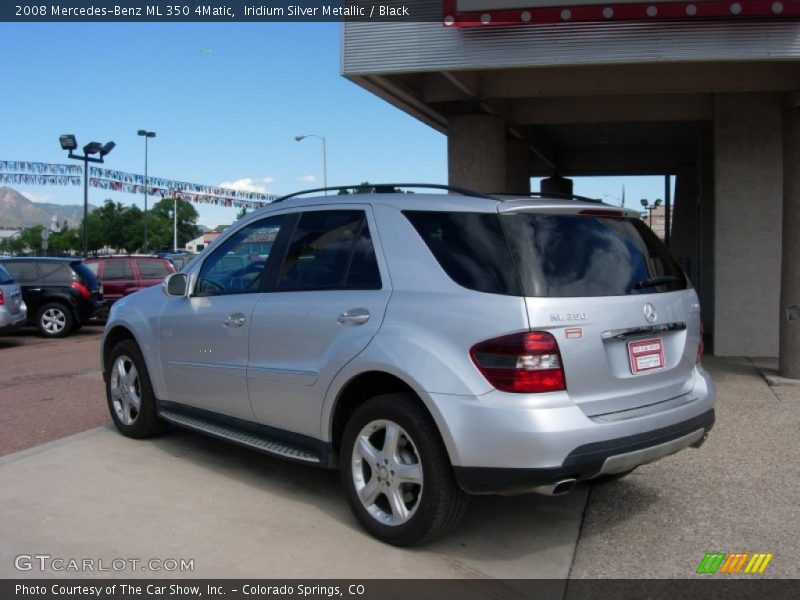 Iridium Silver Metallic / Black 2008 Mercedes-Benz ML 350 4Matic