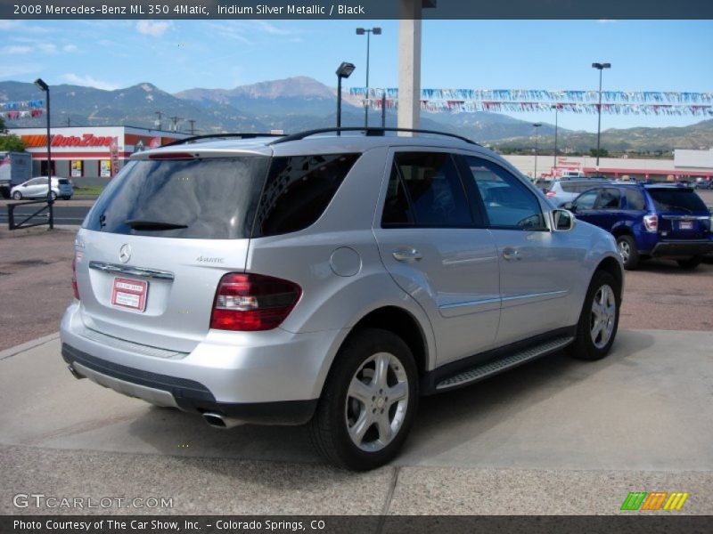 Iridium Silver Metallic / Black 2008 Mercedes-Benz ML 350 4Matic