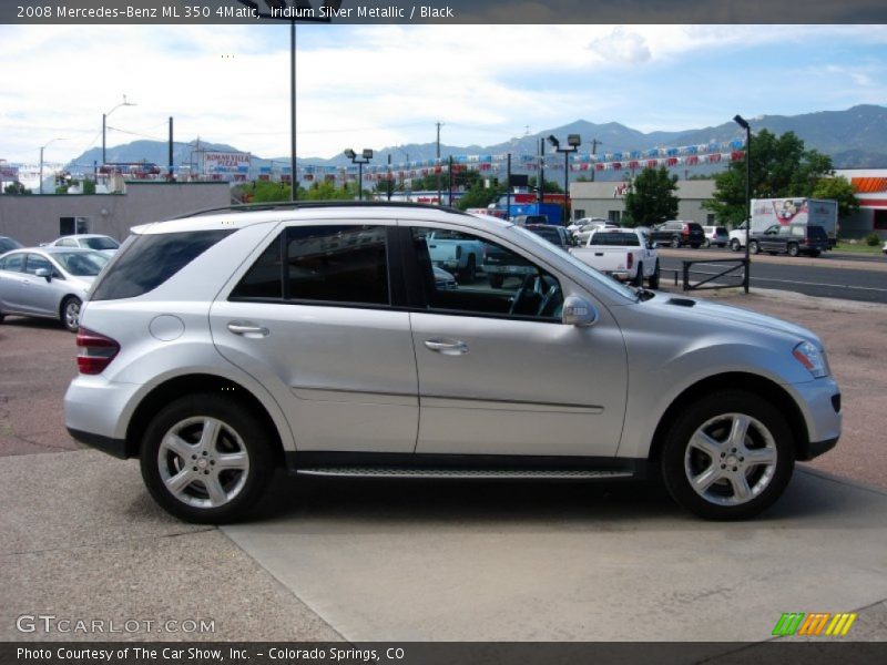 Iridium Silver Metallic / Black 2008 Mercedes-Benz ML 350 4Matic