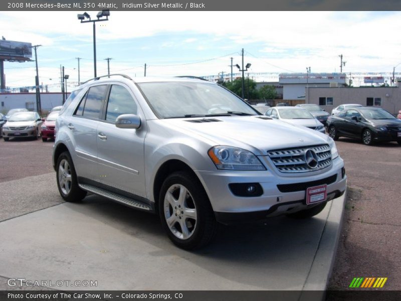 Iridium Silver Metallic / Black 2008 Mercedes-Benz ML 350 4Matic