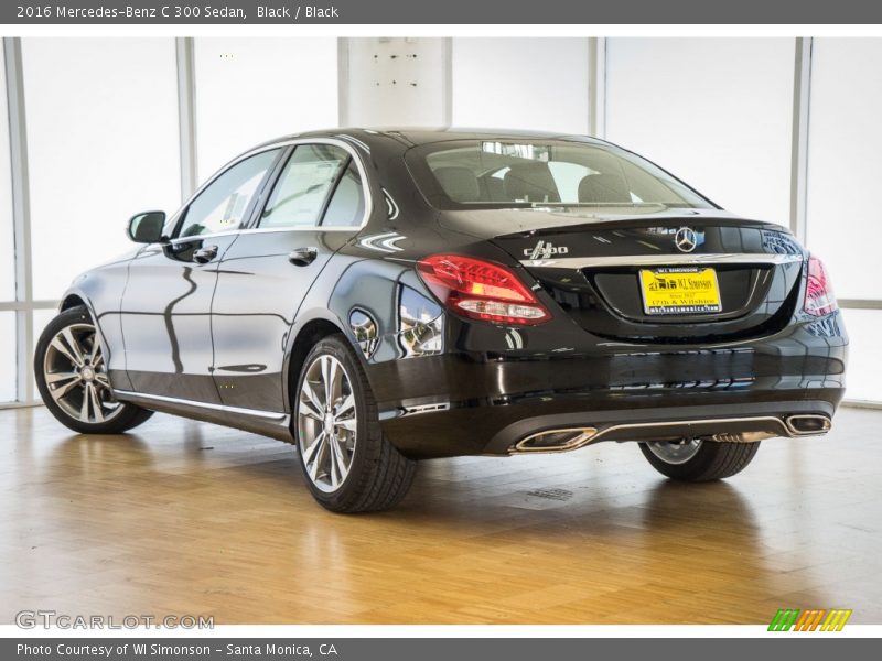 Black / Black 2016 Mercedes-Benz C 300 Sedan