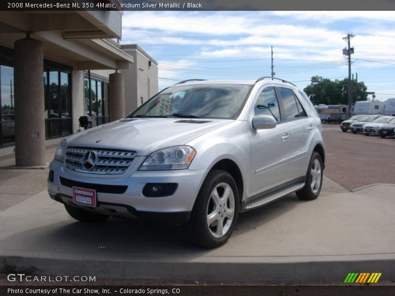 Iridium Silver Metallic / Black 2008 Mercedes-Benz ML 350 4Matic