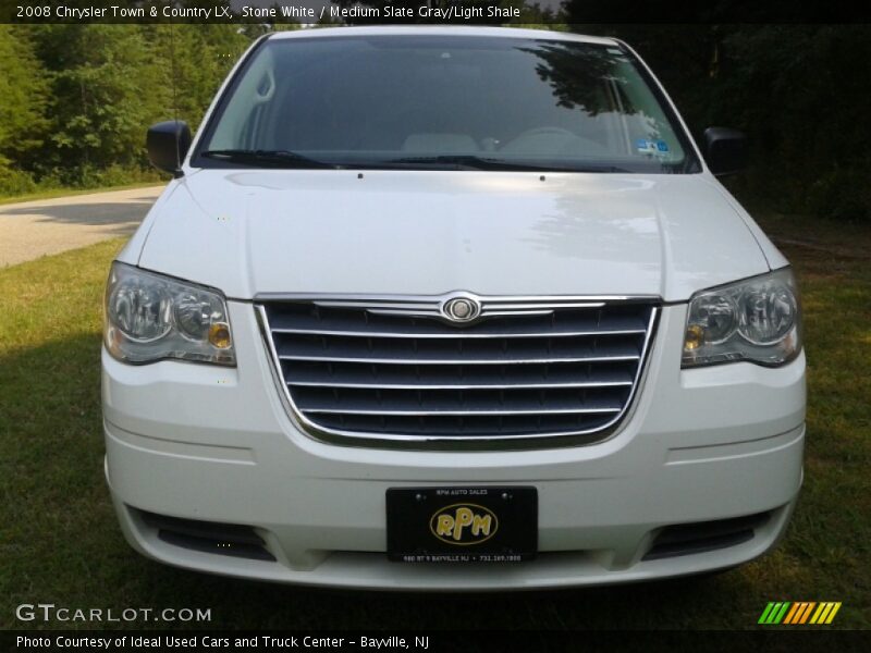 Stone White / Medium Slate Gray/Light Shale 2008 Chrysler Town & Country LX