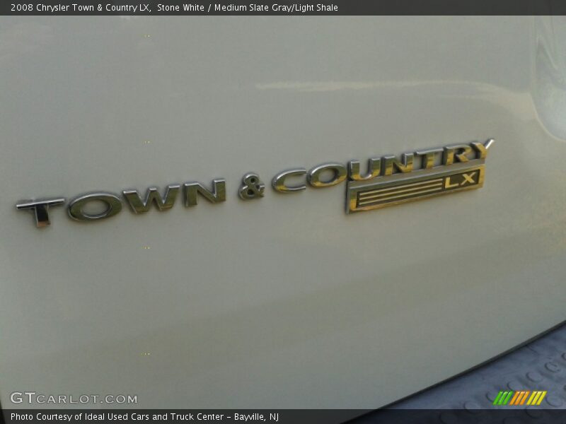 Stone White / Medium Slate Gray/Light Shale 2008 Chrysler Town & Country LX