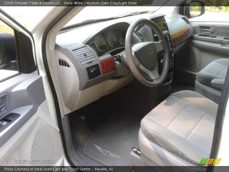 Stone White / Medium Slate Gray/Light Shale 2008 Chrysler Town & Country LX