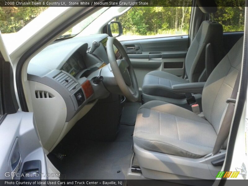 Stone White / Medium Slate Gray/Light Shale 2008 Chrysler Town & Country LX