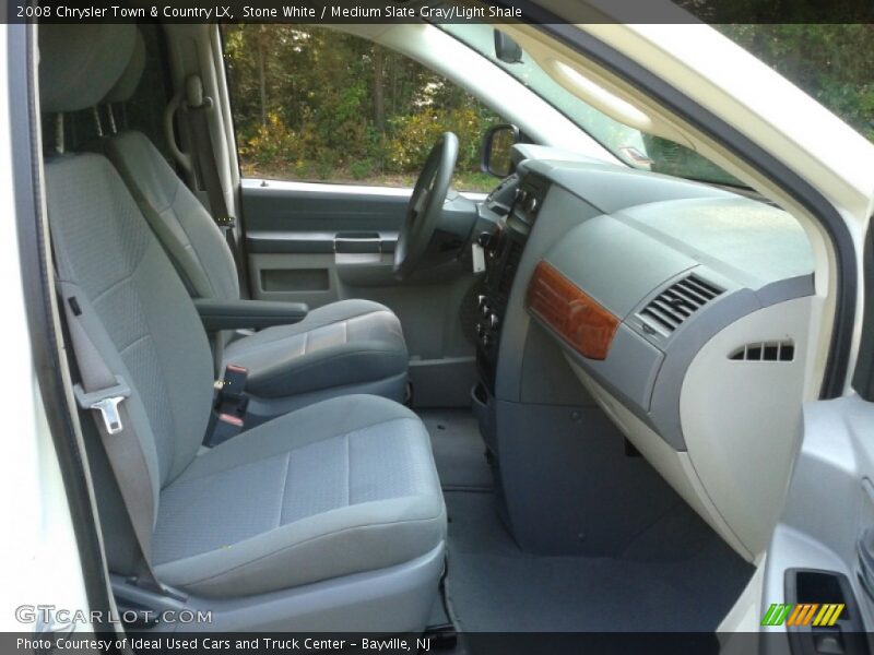 Stone White / Medium Slate Gray/Light Shale 2008 Chrysler Town & Country LX