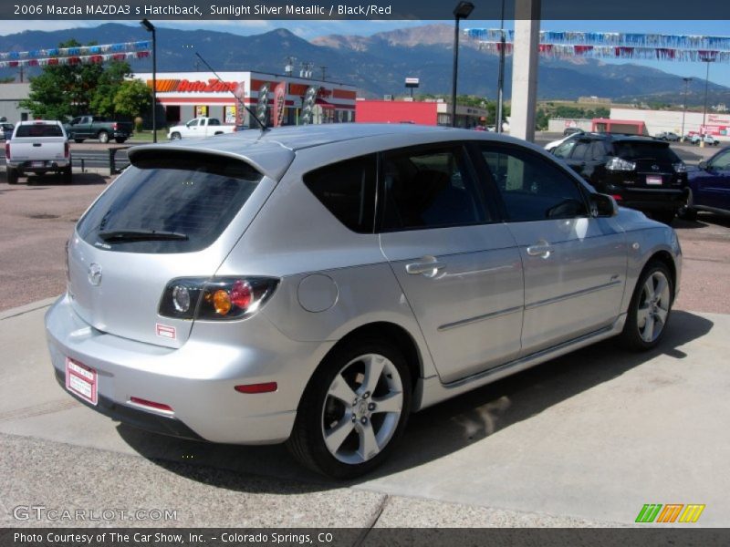 Sunlight Silver Metallic / Black/Red 2006 Mazda MAZDA3 s Hatchback