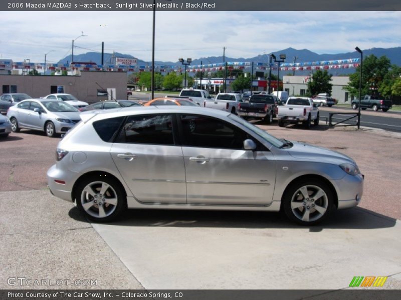 Sunlight Silver Metallic / Black/Red 2006 Mazda MAZDA3 s Hatchback