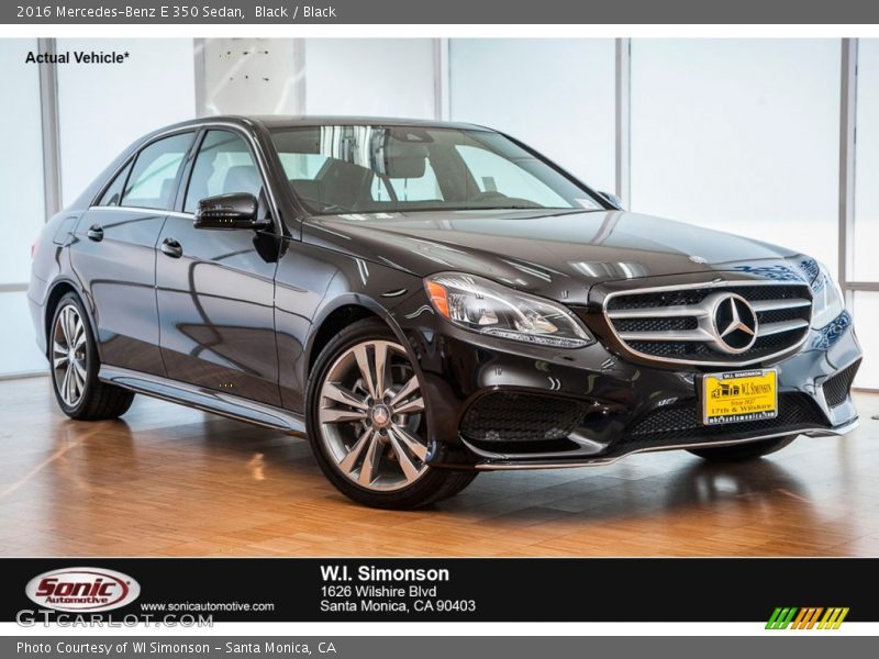 Black / Black 2016 Mercedes-Benz E 350 Sedan