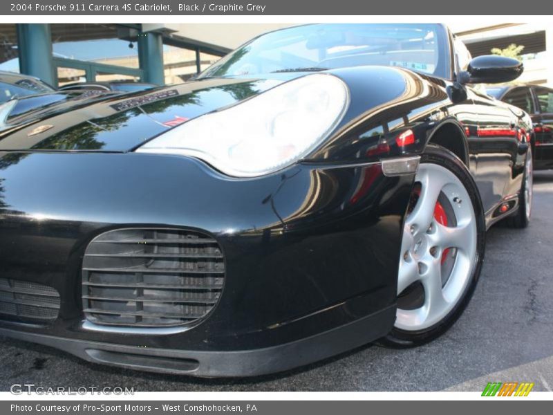 Black / Graphite Grey 2004 Porsche 911 Carrera 4S Cabriolet