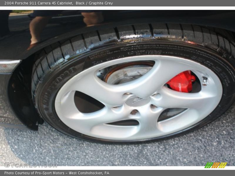 Black / Graphite Grey 2004 Porsche 911 Carrera 4S Cabriolet