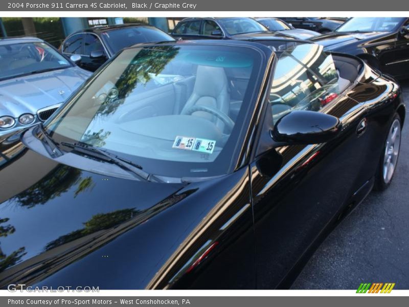 Black / Graphite Grey 2004 Porsche 911 Carrera 4S Cabriolet