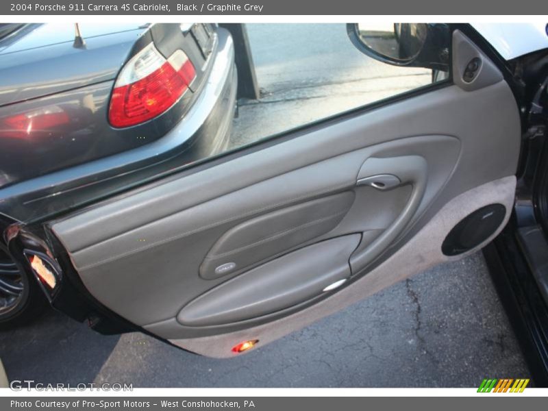 Black / Graphite Grey 2004 Porsche 911 Carrera 4S Cabriolet