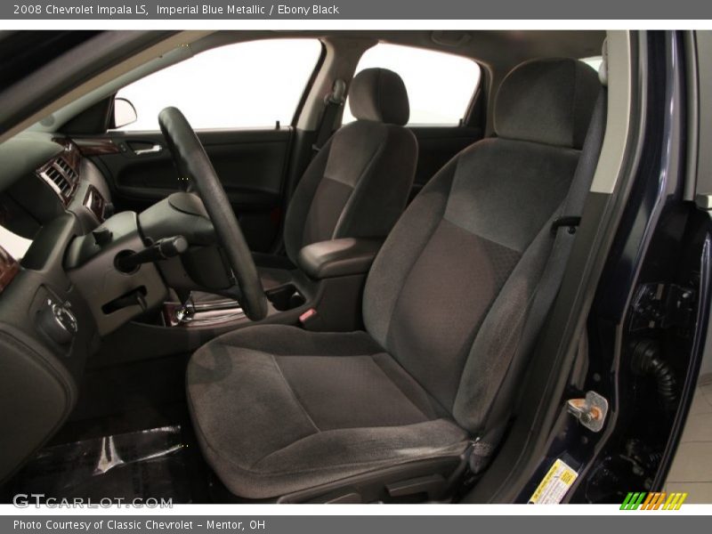 Imperial Blue Metallic / Ebony Black 2008 Chevrolet Impala LS