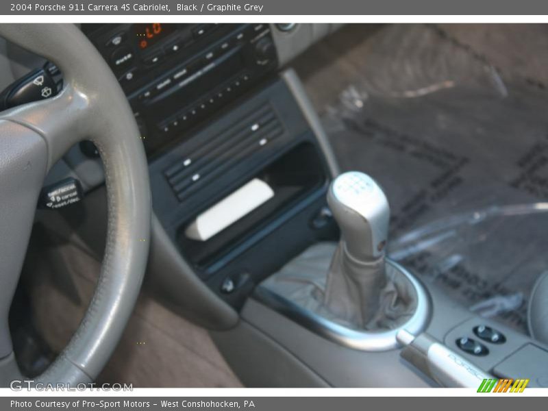 Black / Graphite Grey 2004 Porsche 911 Carrera 4S Cabriolet