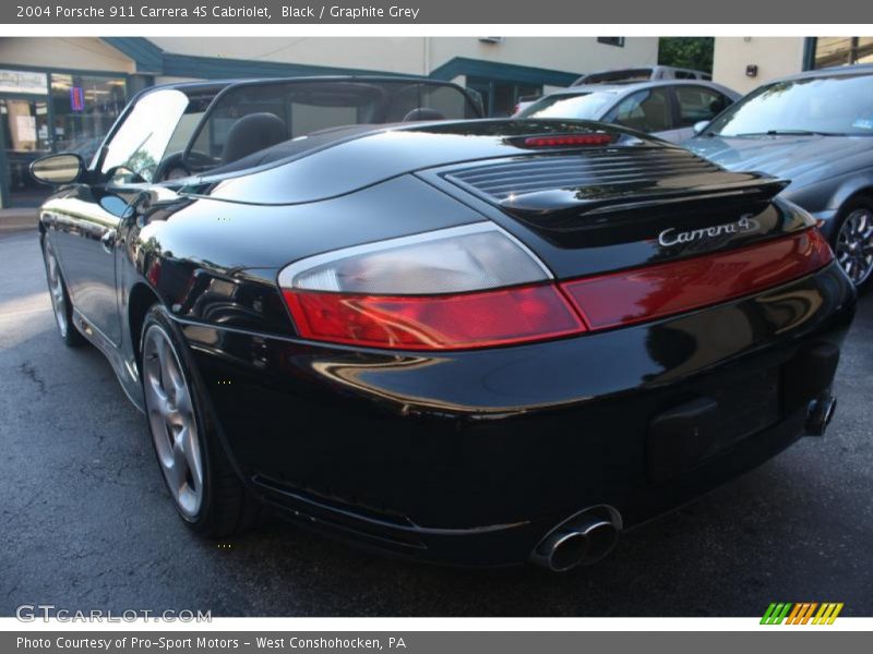Black / Graphite Grey 2004 Porsche 911 Carrera 4S Cabriolet