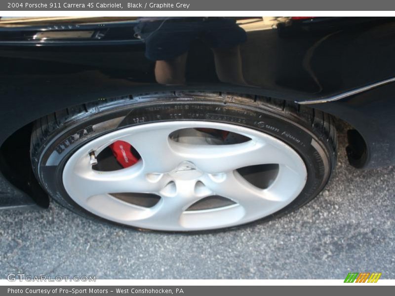 Black / Graphite Grey 2004 Porsche 911 Carrera 4S Cabriolet