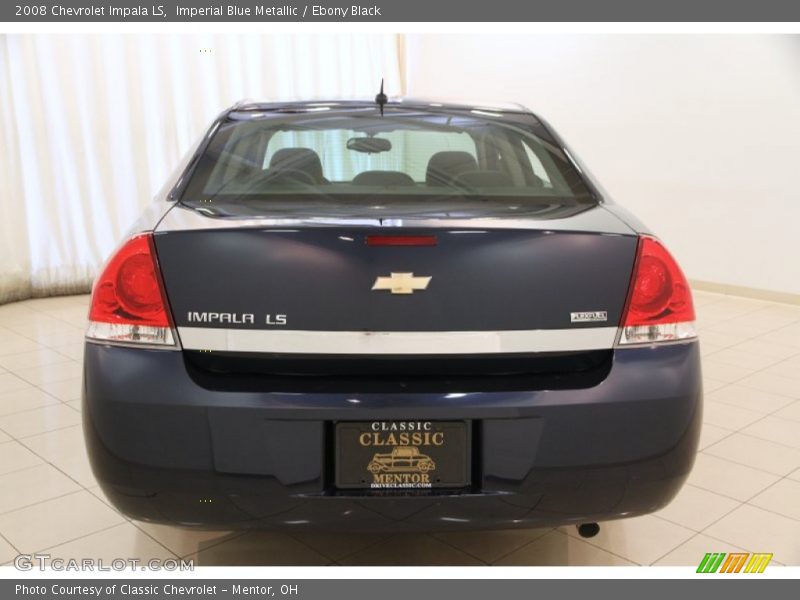 Imperial Blue Metallic / Ebony Black 2008 Chevrolet Impala LS