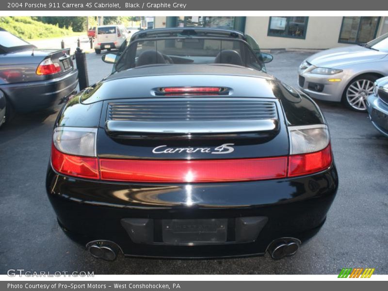 Black / Graphite Grey 2004 Porsche 911 Carrera 4S Cabriolet