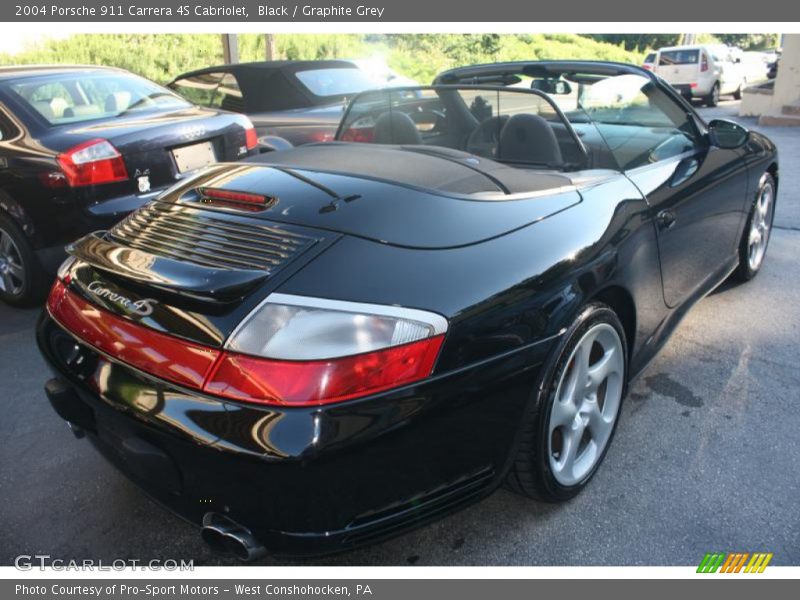 Black / Graphite Grey 2004 Porsche 911 Carrera 4S Cabriolet