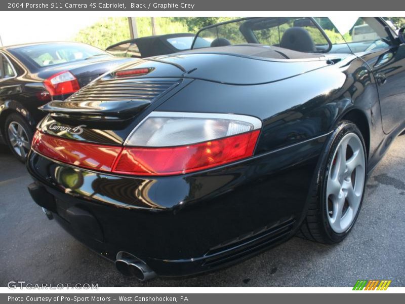 Black / Graphite Grey 2004 Porsche 911 Carrera 4S Cabriolet